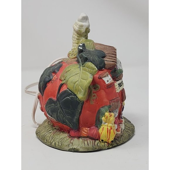 Ceramic Halloween House Pumpkin Hollow Orange Mouse Ghost‎ Cottage Decoration - Picture 3 of 10